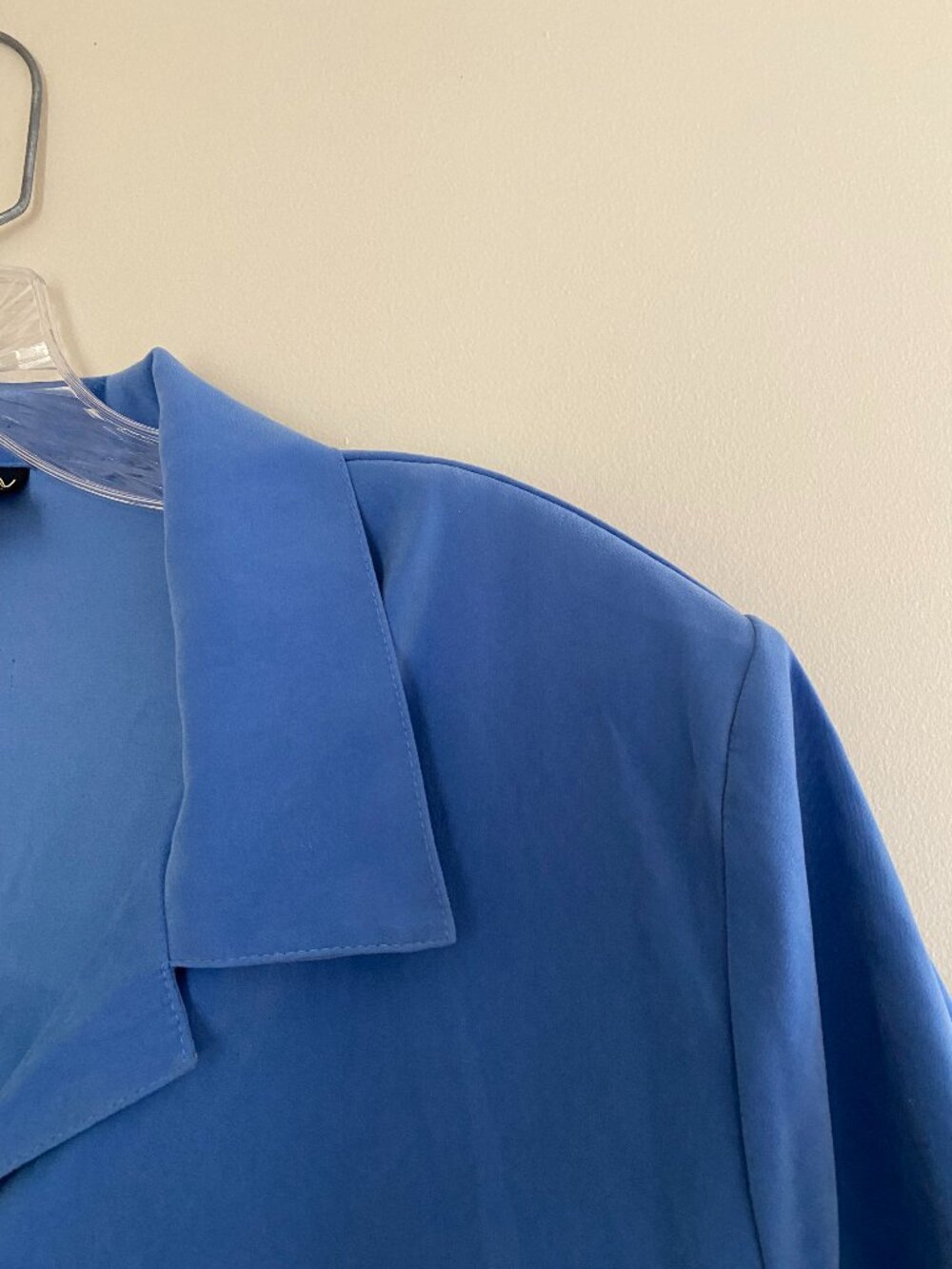 Vintage Blue Button Up Blouse